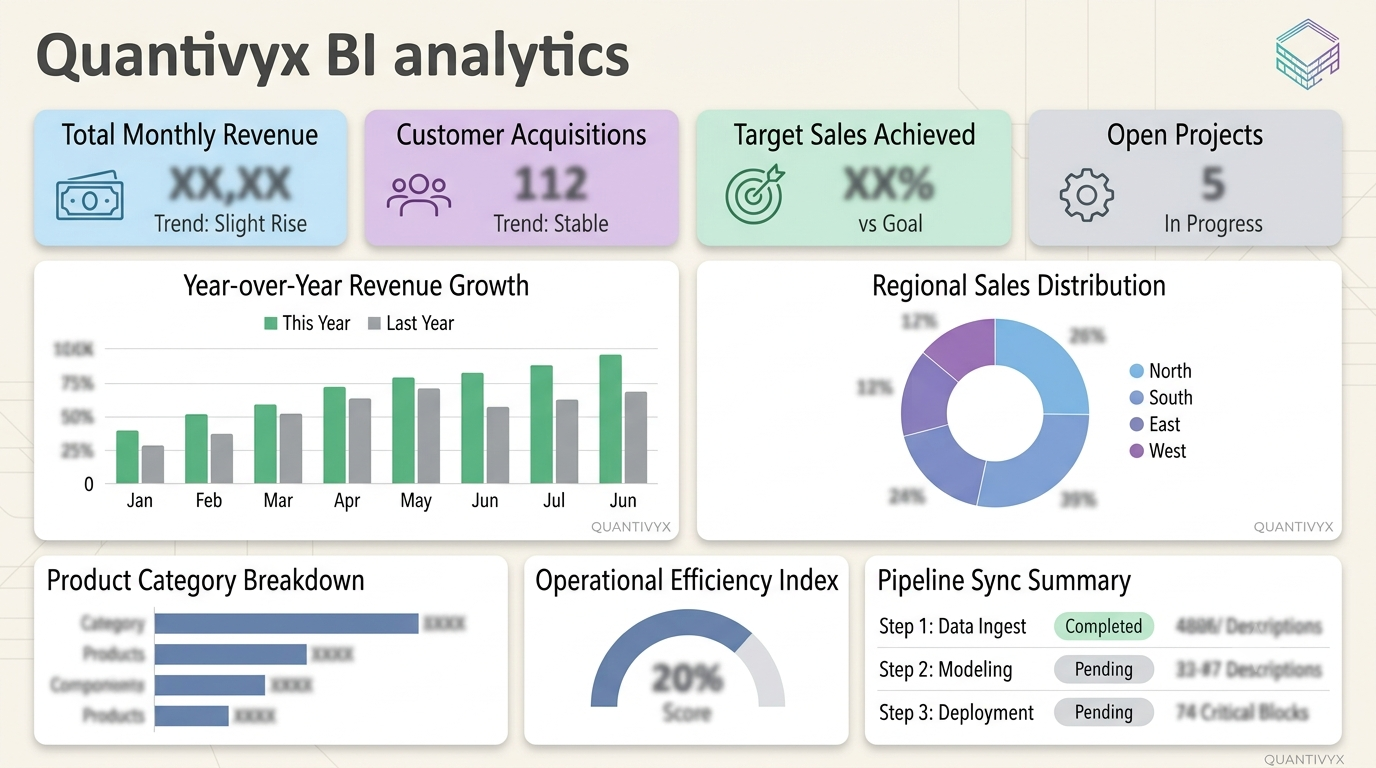 Quantivyx Business Operations KPI Matrix